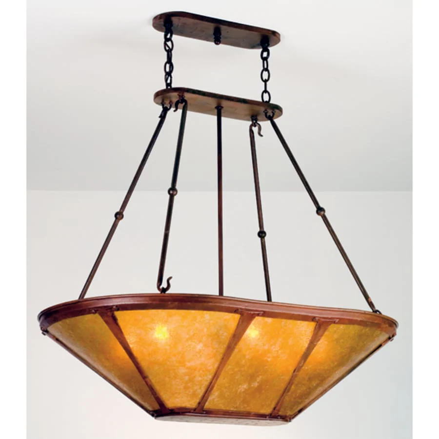 Meyda Tiffany 6 Light Pendant with Handmade Shade - Image 1