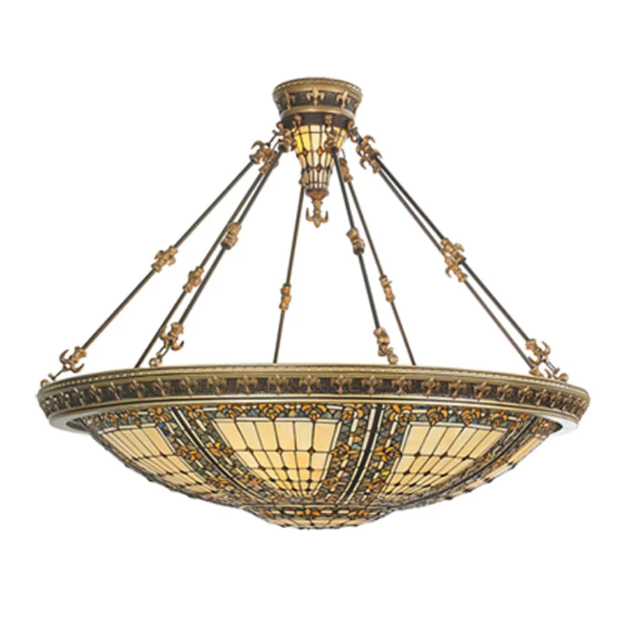 Meyda Tiffany 10 Light 45" Wide Pendant with Handmade Shade - Image 1