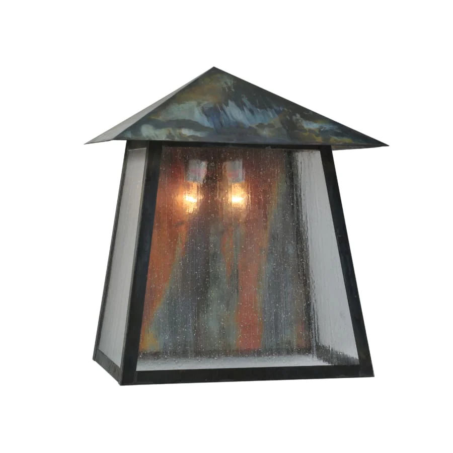 Meyda Tiffany Two Light Down Lighting Outdoor Wall Washer from the Stillwater Collection - Image 1
