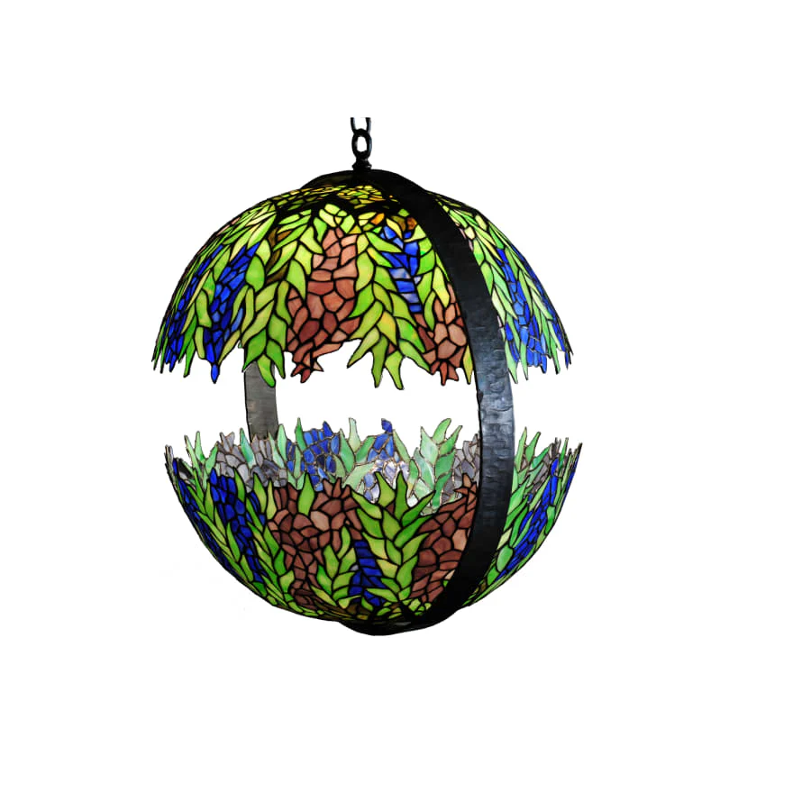 Meyda Tiffany Single Light 24-1/2" Wide Pendant with Handmade Shade - Image 1