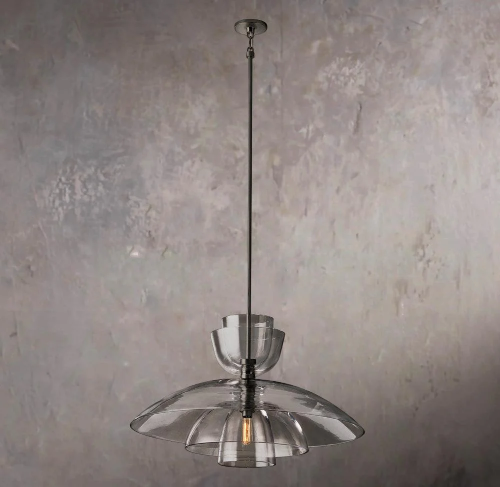 Blom Transparent Glass Dome Ceiling Pendant Light Large Hanging Fixture - Image 2