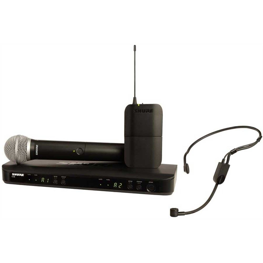 Shure BLX PG58 / PGA31 Dual Wireless Mic System M17 - Image 1