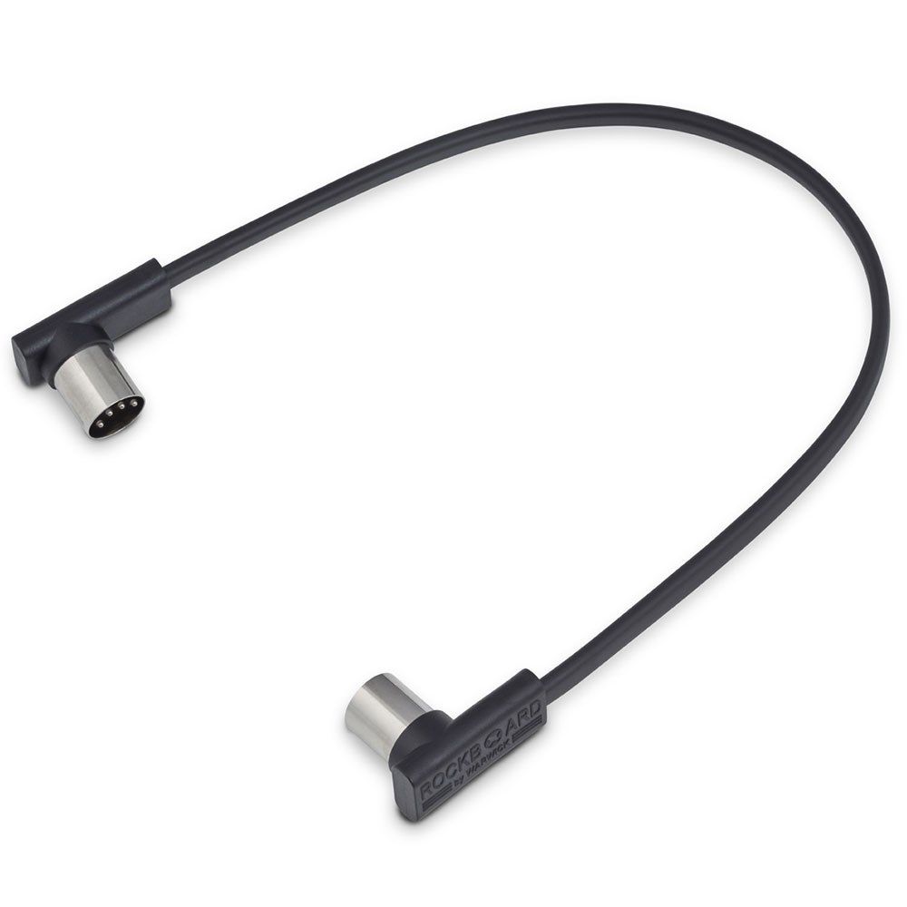 RockBoard Flat Patch Midi Cable 30cm Black - Image 1