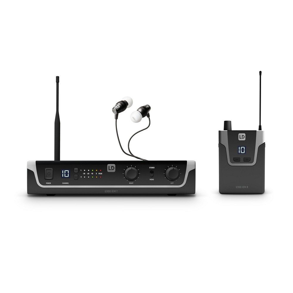 LD Systems U305 In-Ear Monitoring System w/ Earphones 584-608 MHz - Image 1
