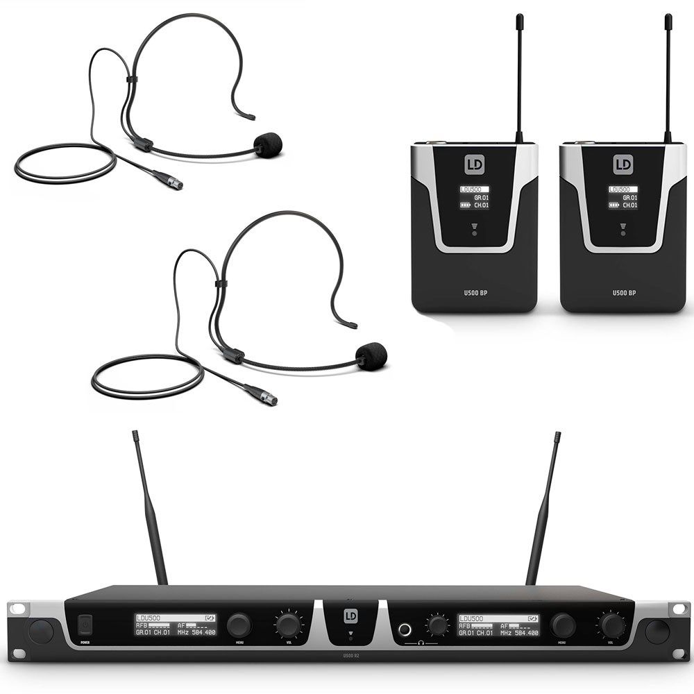 LD Systems U506 Wireless Dual Headset System 655-679 MHz - Image 1