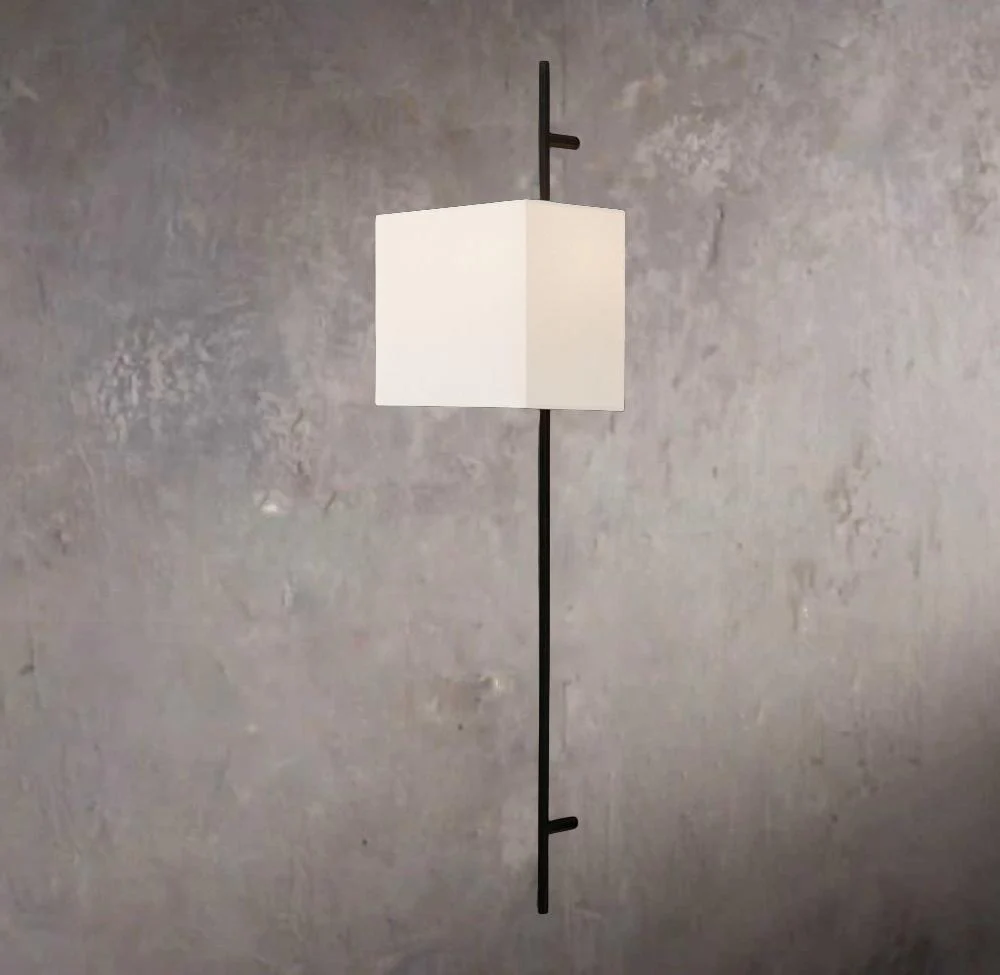 Vela Eight-Sided Bar Wall Sconce - Rectangular Shade - Image 3