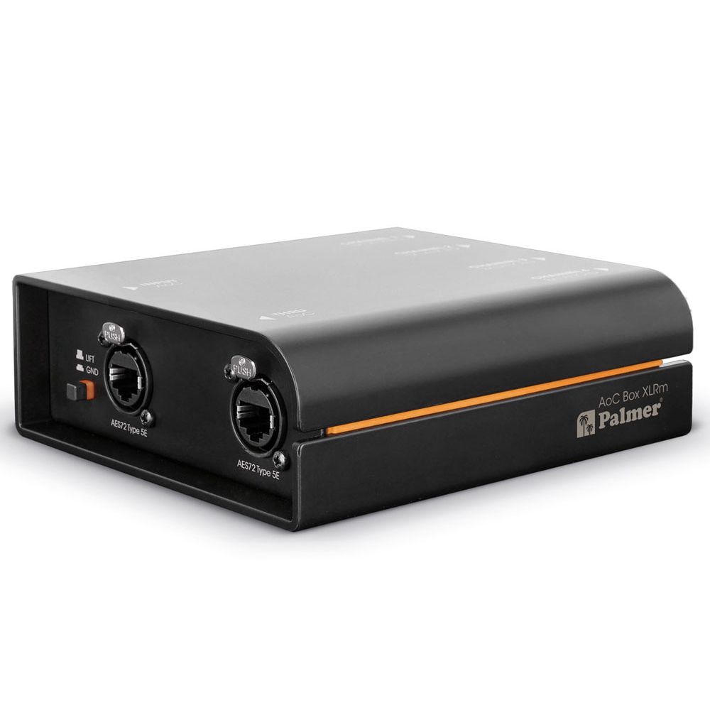 Palmer PAOCBXLRM Audio Over Cat Box from EtherCON to 4x XLR Male - Image 1
