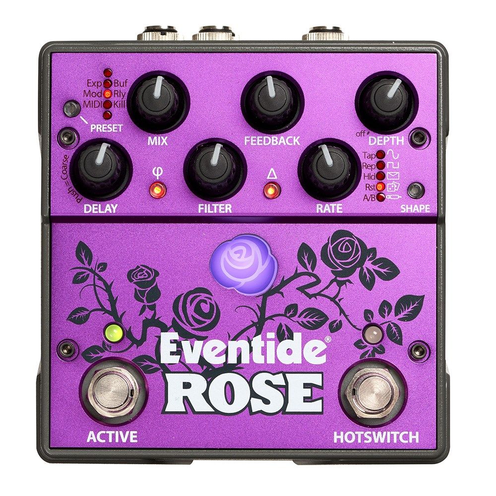Eventide Rose Analog Digital Hybrid Delay Effects Pedal w/ HotSwitch, MIDI & More - Image 1