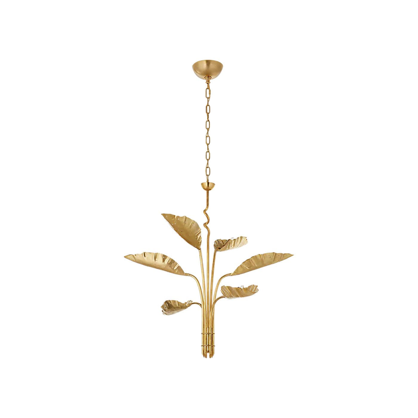 Dumaine Medium Pierced Leaf Chandelier - Image 1