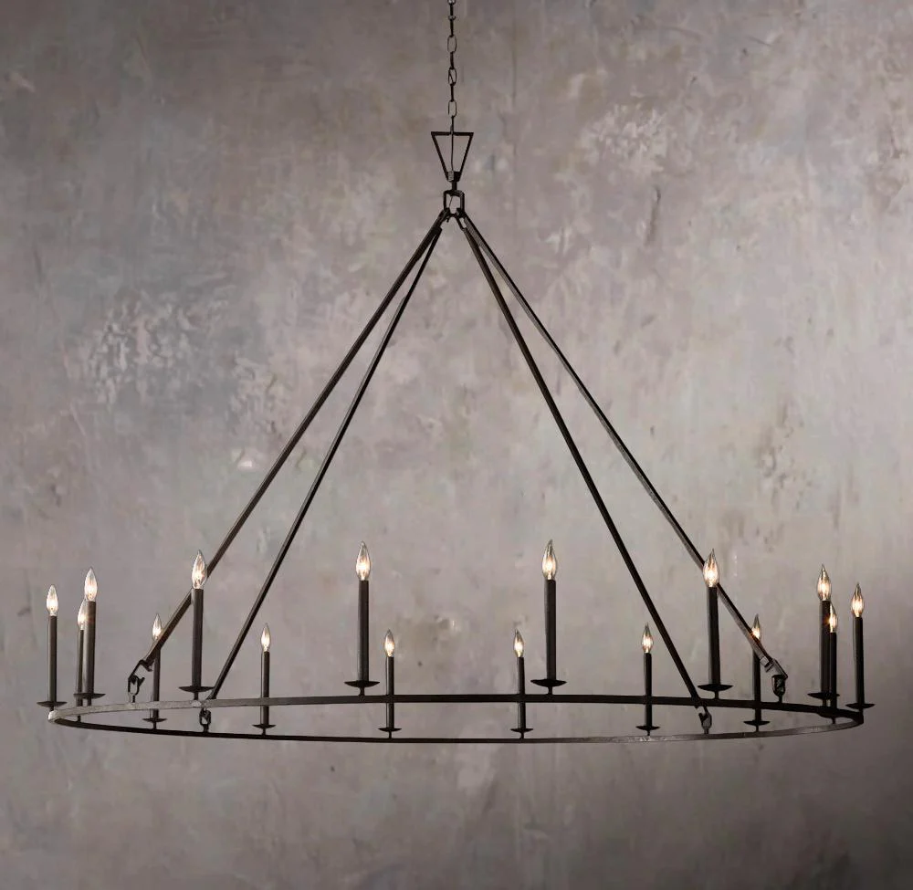 19TH C. BRITISH PIERCED CIRCULAR CHANDELIER 72" - Image 3