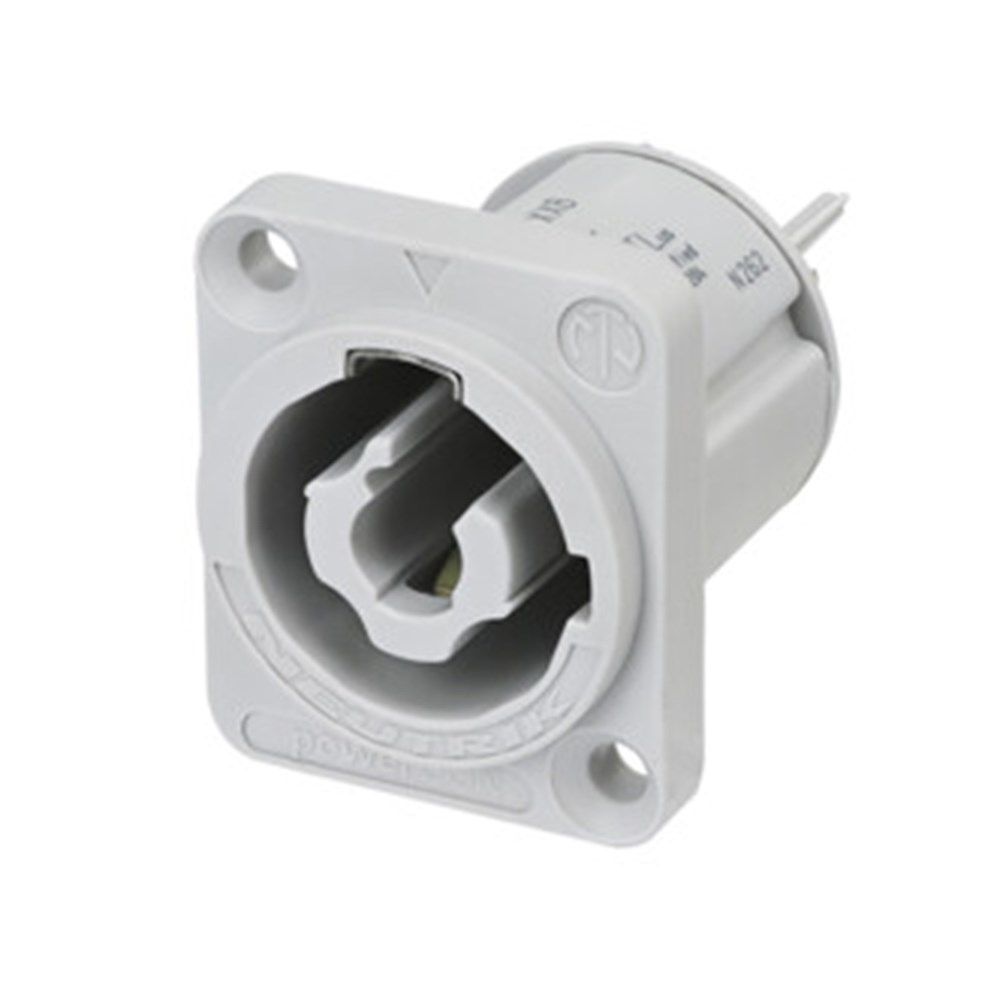 Neutrik NAC3MPXXB powerCON Chassis Connector Power Out (Grey) - Image 1