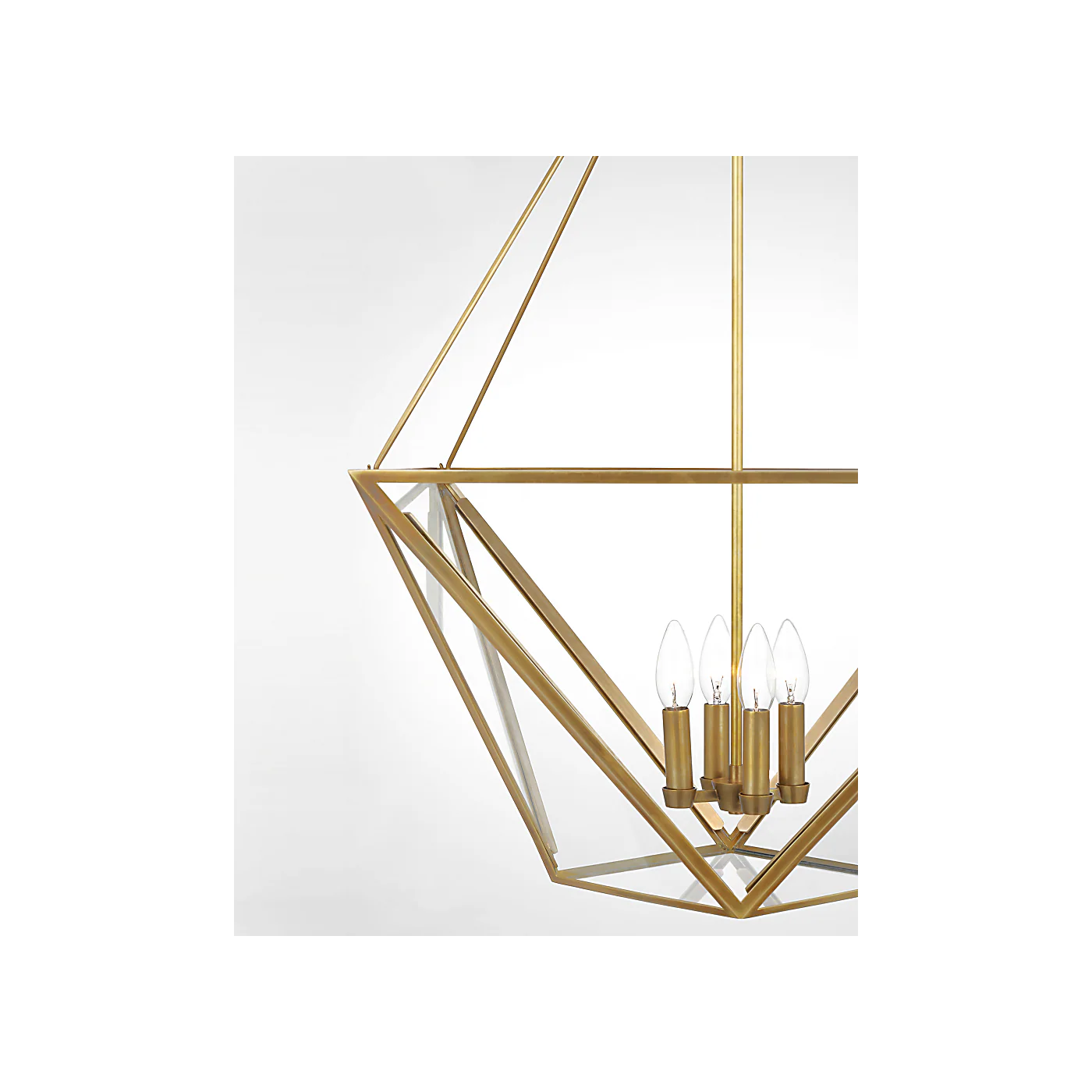 Lorino Large Lantern with Clear Glass - Image 2
