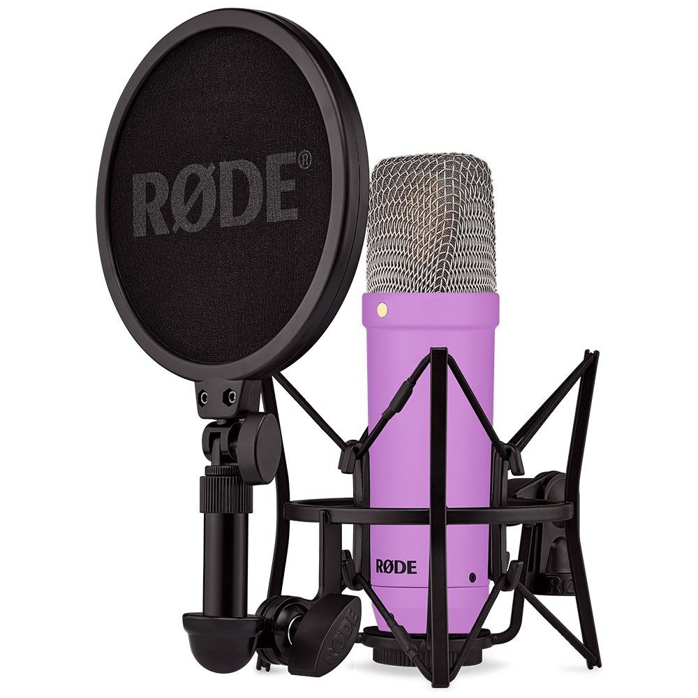 Rode NT1 Signature Series Studio Condenser Microphone w/ Accessories (Purple) - Image 1