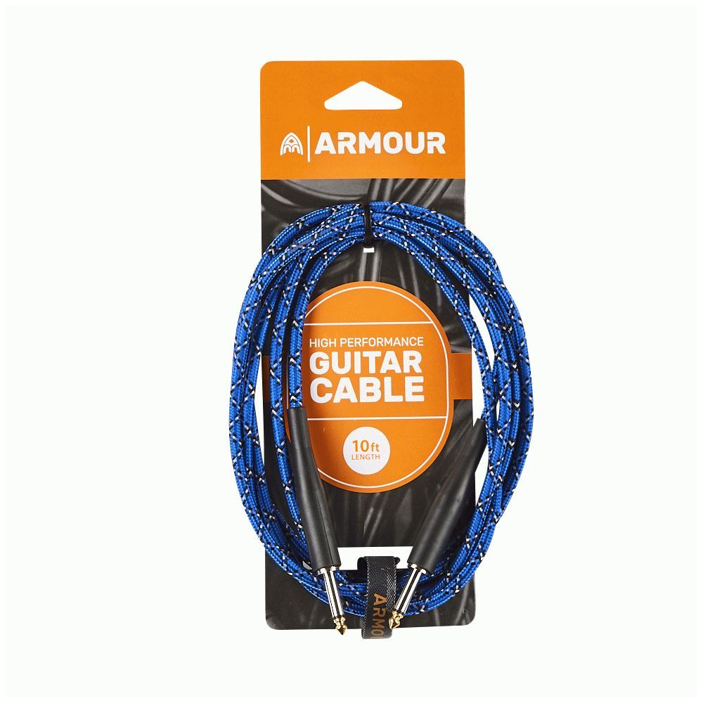 Armour GW10P Guitar Woven Blue Python (10ft) - Image 1