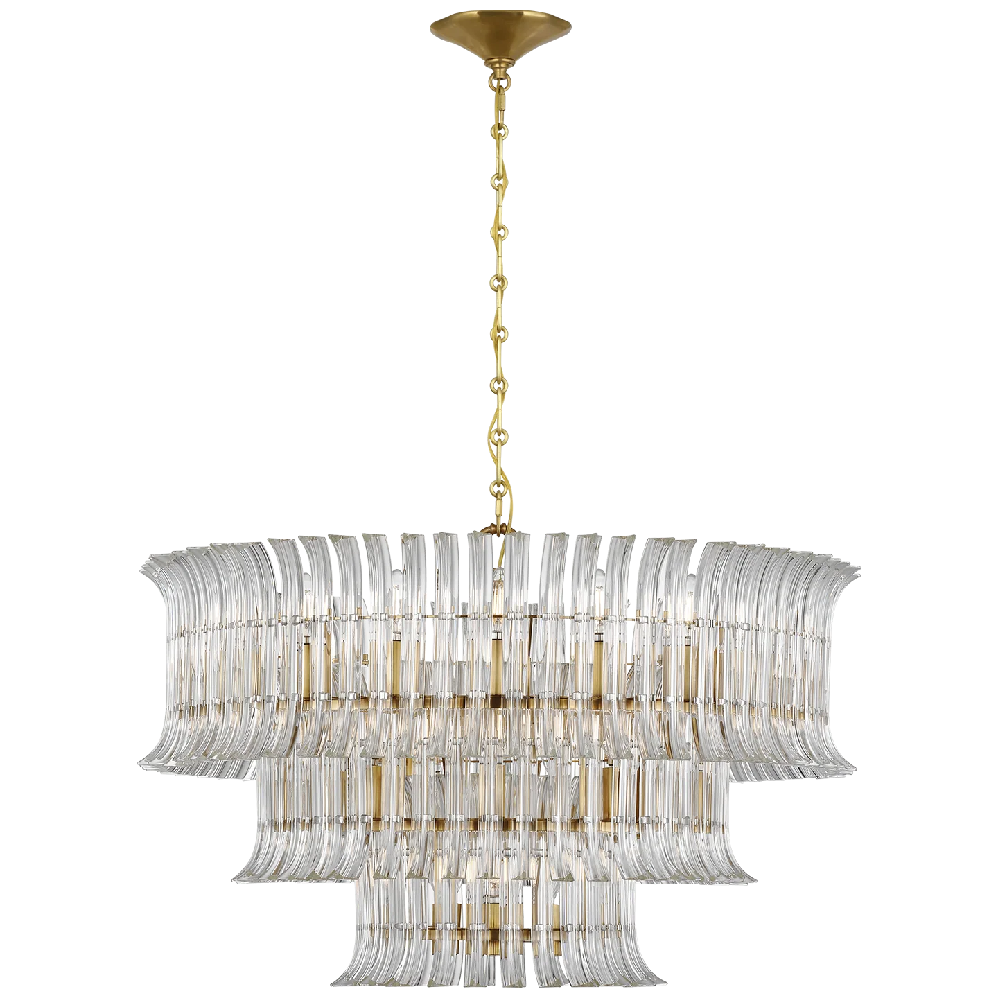 Rhine 34" Three Tier Chandelier - Image 1