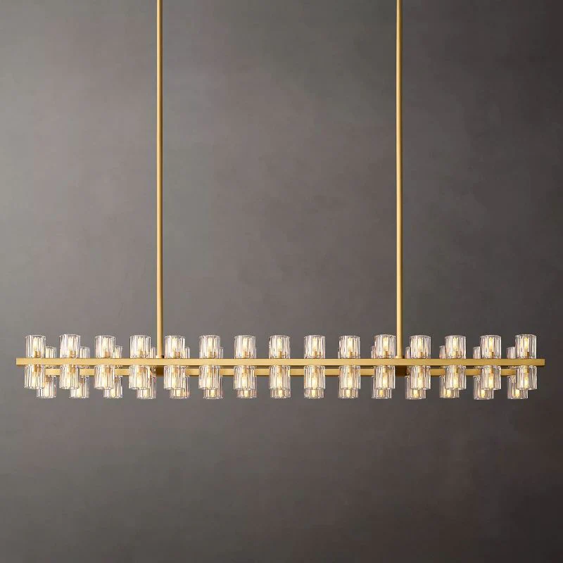 Aka Wine-glass Rectangular Chandelier 54″