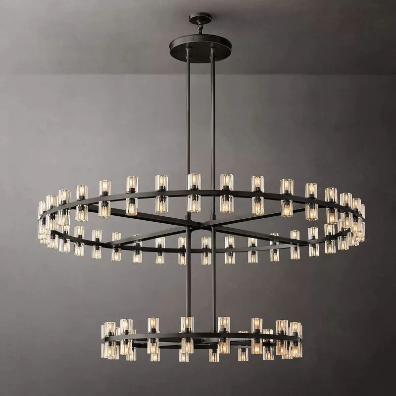 Brachor Round 2-Tier Chandelier 60" - Image 2