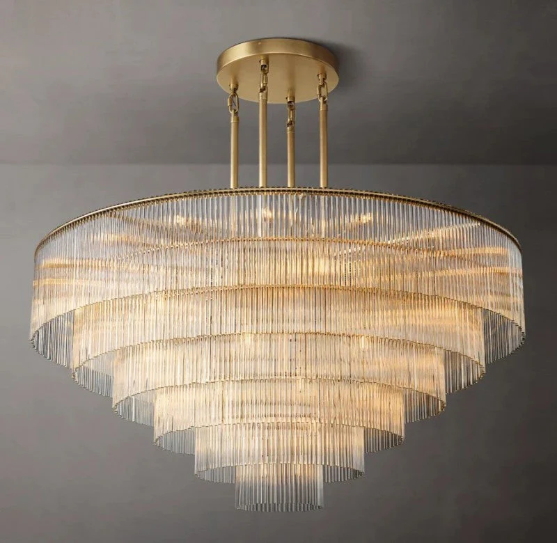 Dimarion Round Glass Chandelier 60″ - Image 2