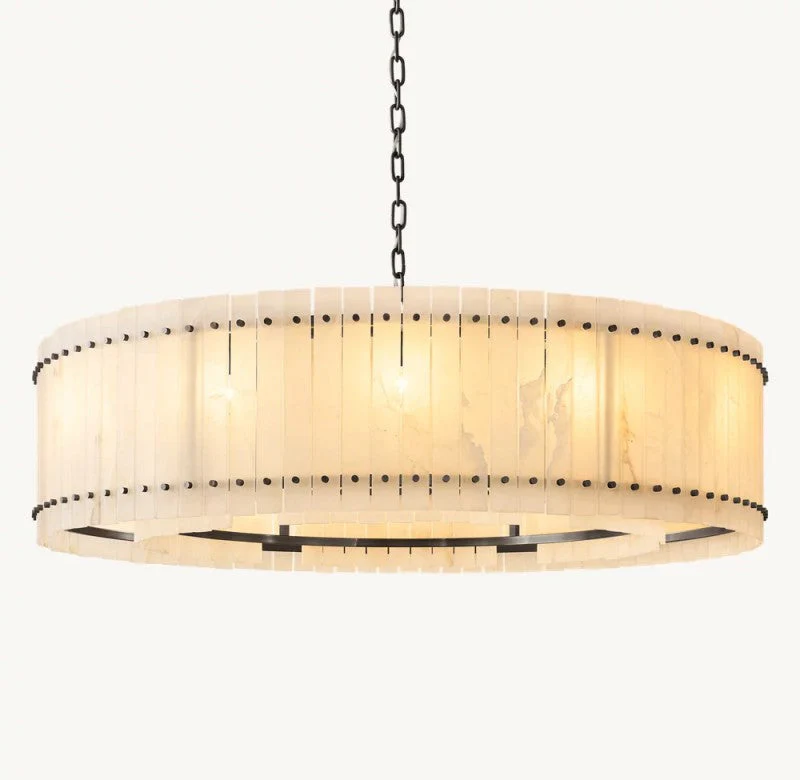 Aurelix Alabaster Round Chandelier - Image 2