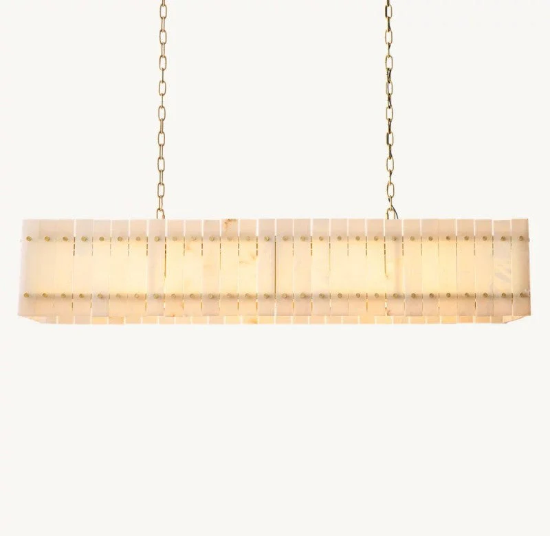 Aurelix Alabaster Linear Chandelier 54" 72" - Image 3