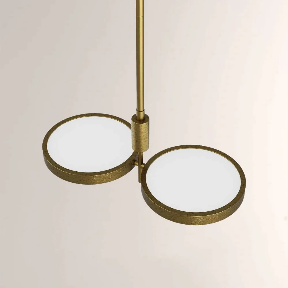 Amorin Dual Shallow Drums Chandelier - Image 3