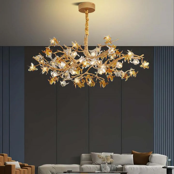 Aosta Brass Branch Chandelier - Image 2