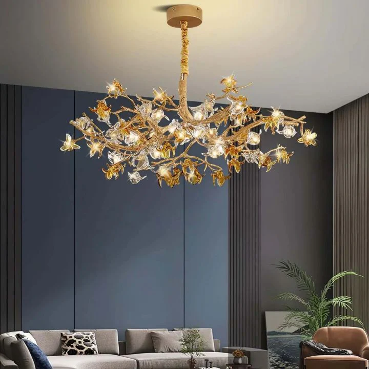 Aosta Brass Branch Chandelier - Image 3