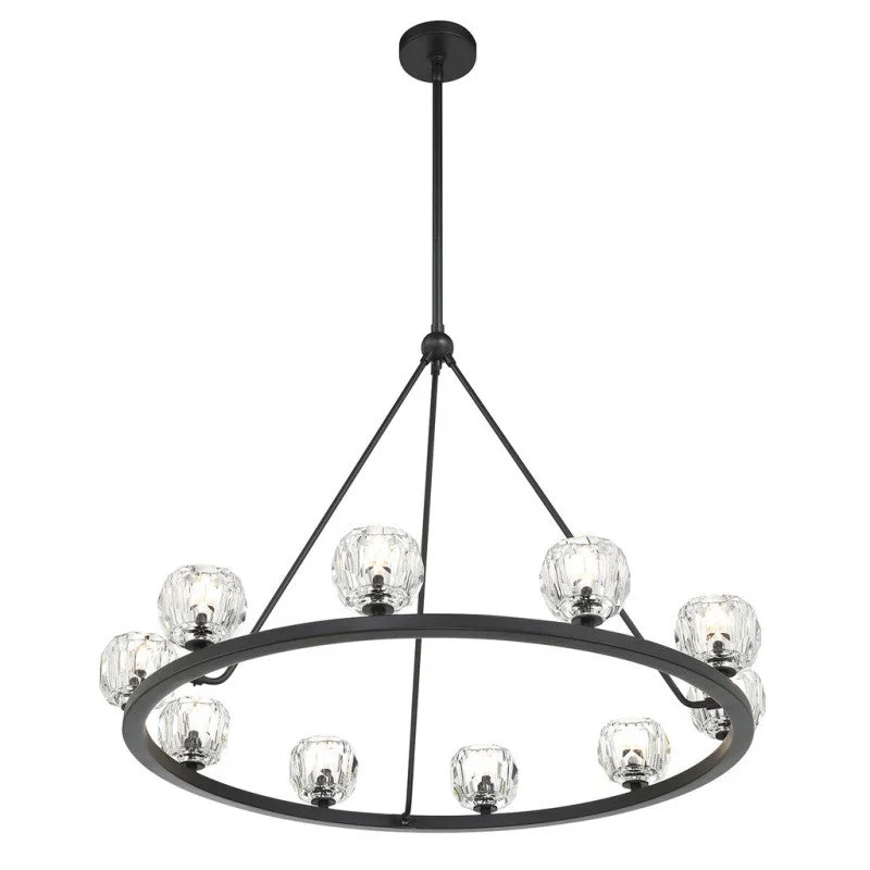 Agron 10 Light Crystal Chandelier - Image 3