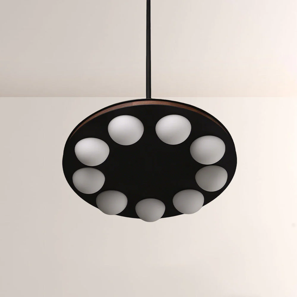 Arris Walnut Matte Orb Canopy Chandelier - Image 3