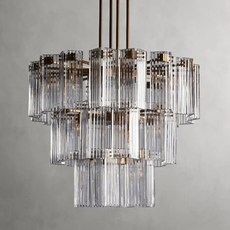 Art Glass Delsia Round Chandelier 38" - Image 2
