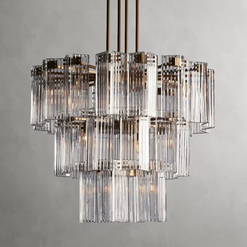 Art Glass Delsia Round Chandelier 38" - Image 3