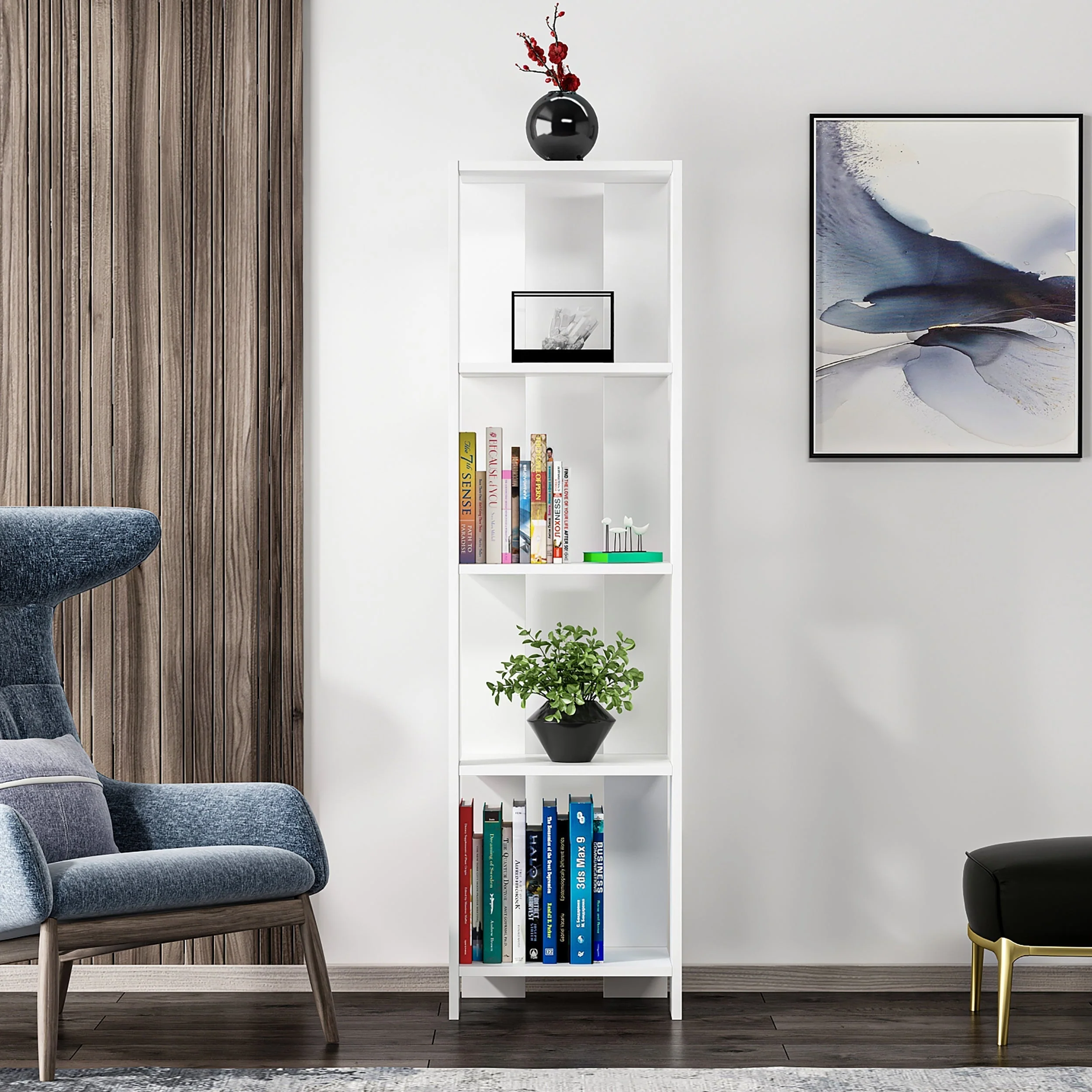 وحدة عرض أرفف 160×40سم - FAN445 - Image 1