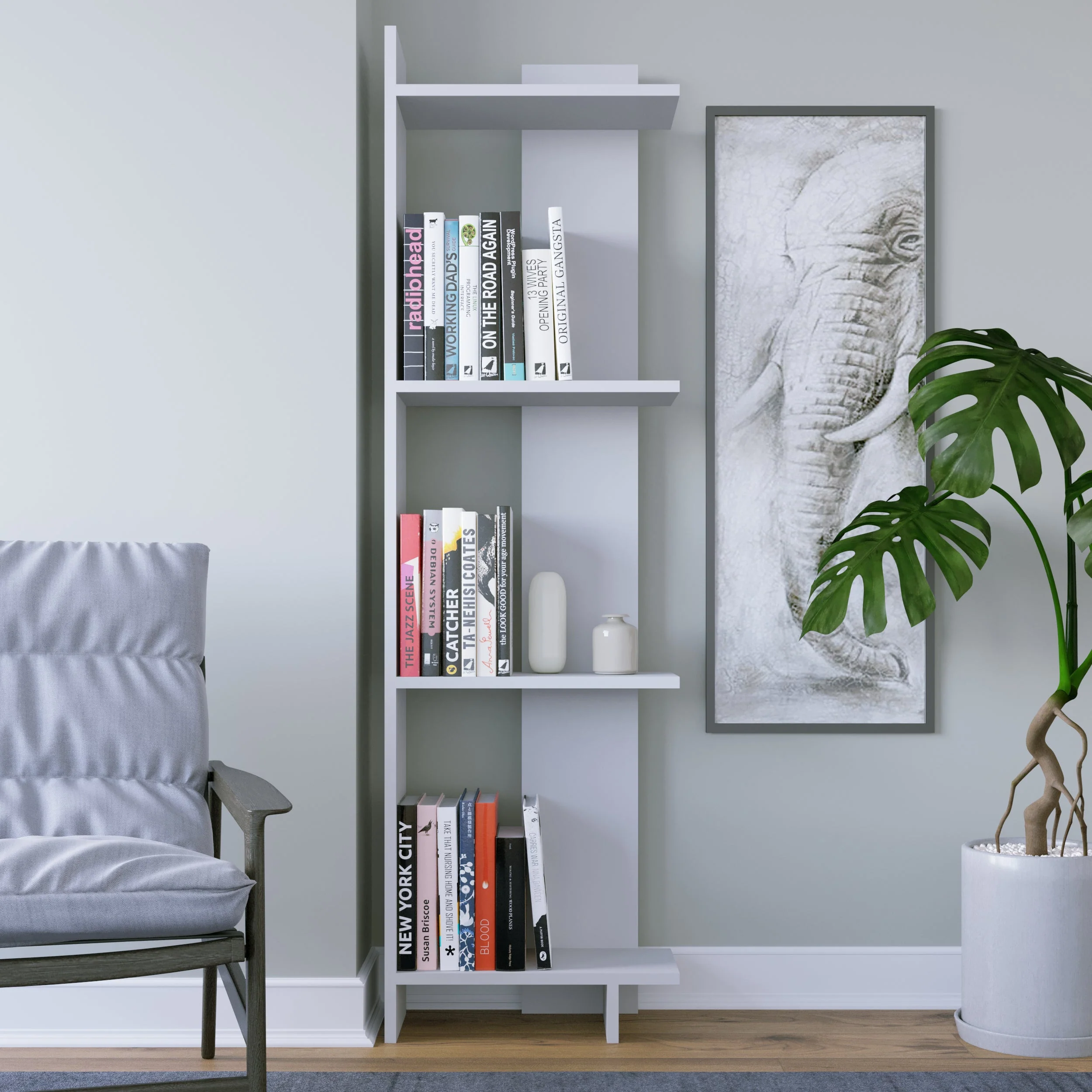 وحدة عرض أرفف 160×45سم - FAN457 - Image 2