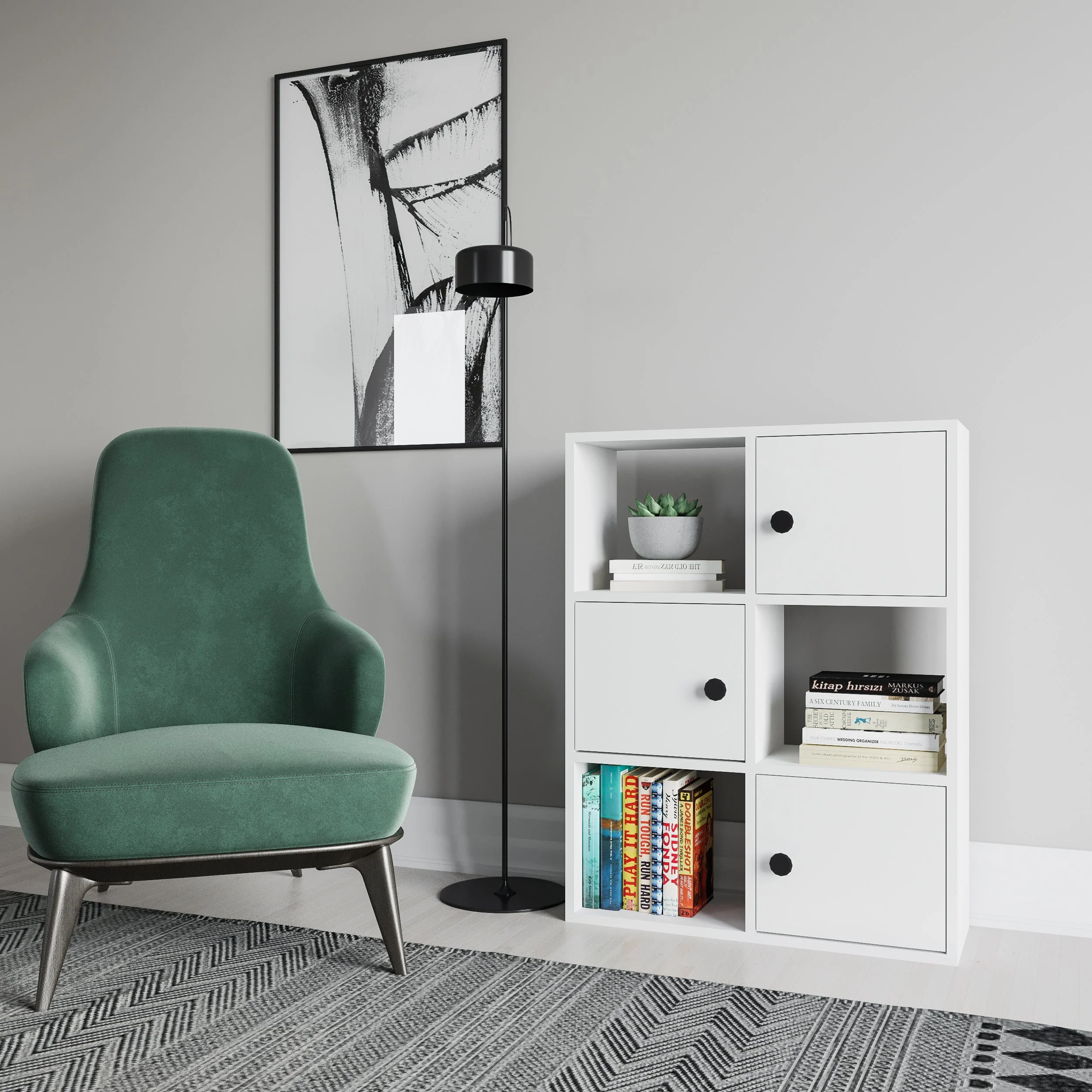 مكتبة 93×75سم - FAN465 - Image 2