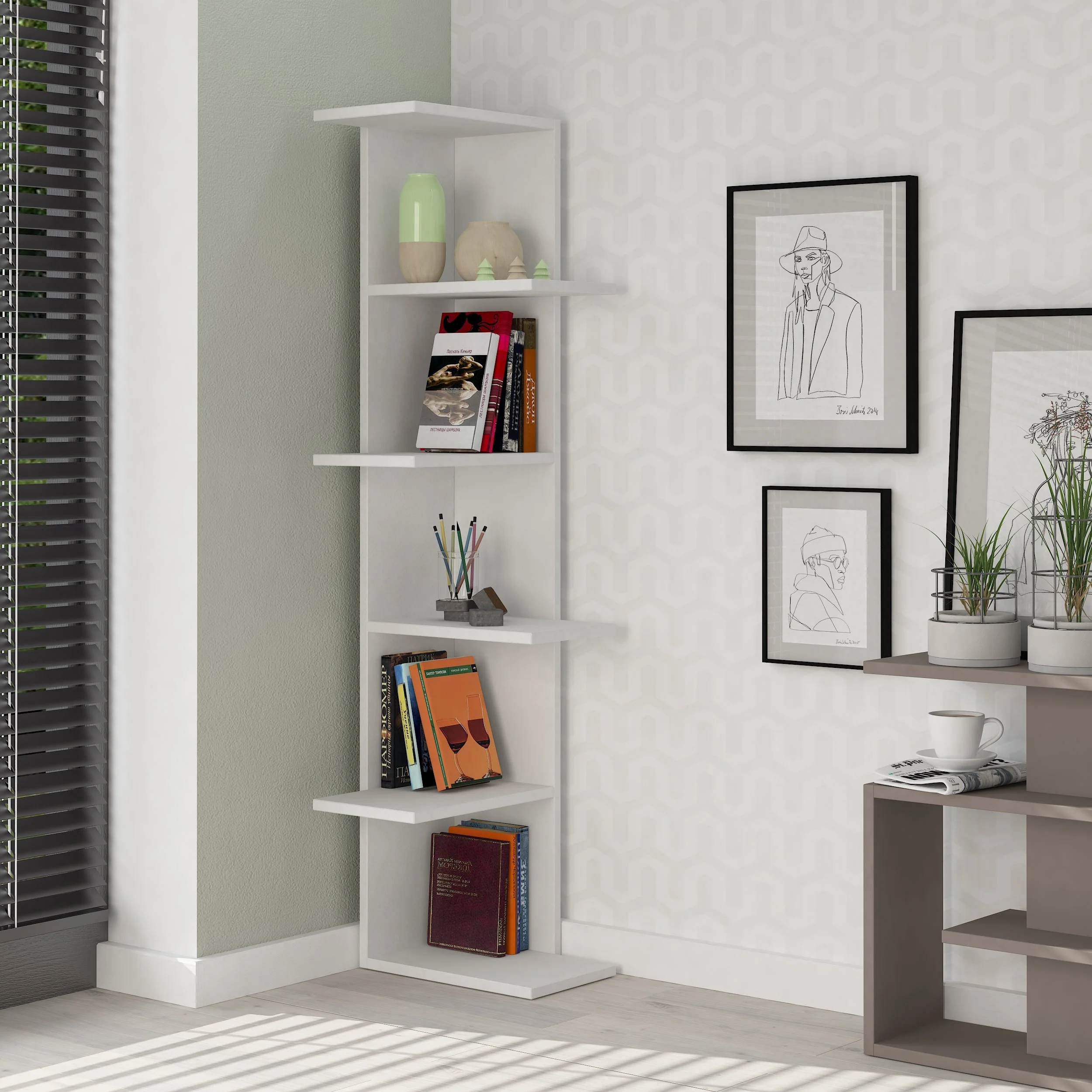 وحدة عرض أرفف 150×36سم - FAN466 - Image 1