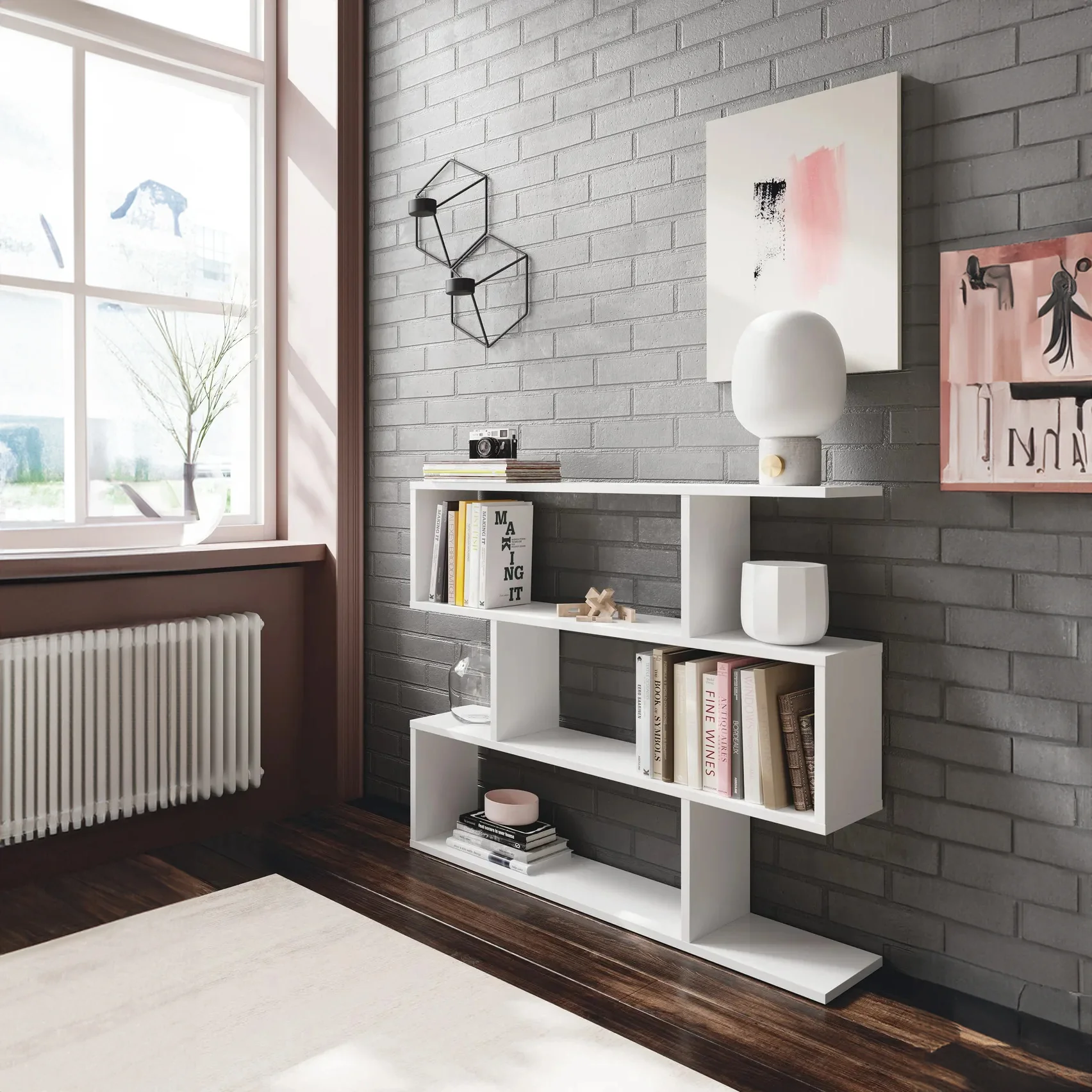 وحدة عرض أرفف 90×80سم - FAN503 - Image 1