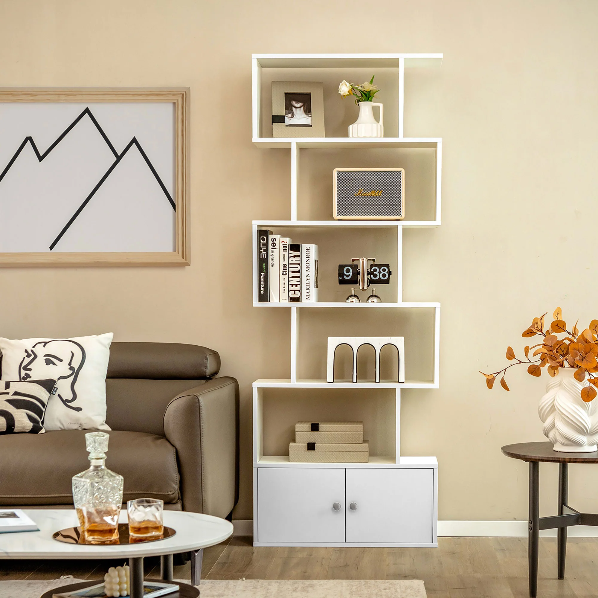 وحدة عرض أرفف 184×69سم – FAN427