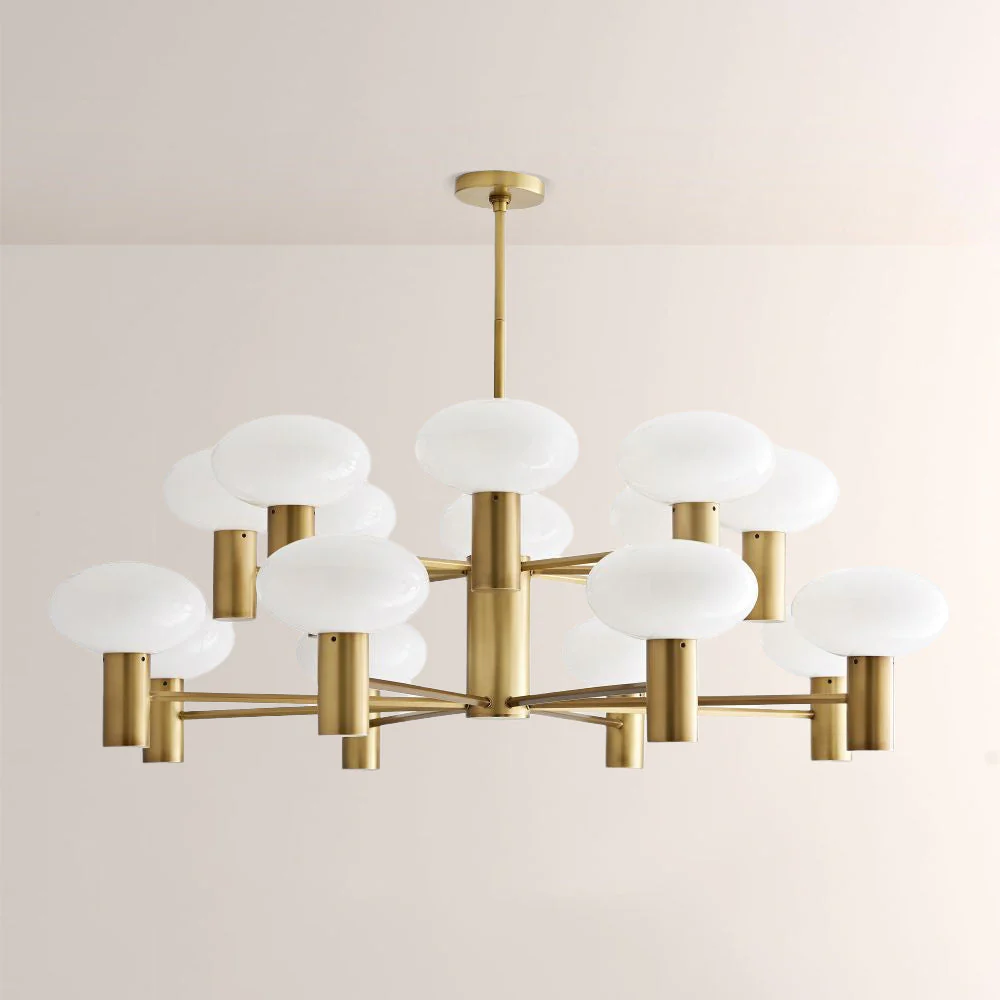 Broad Two-Layer Round Chandelier - Image 1