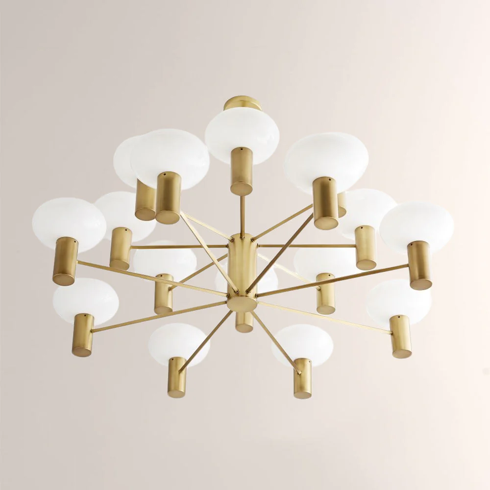 Broad Two-Layer Round Chandelier - Image 2