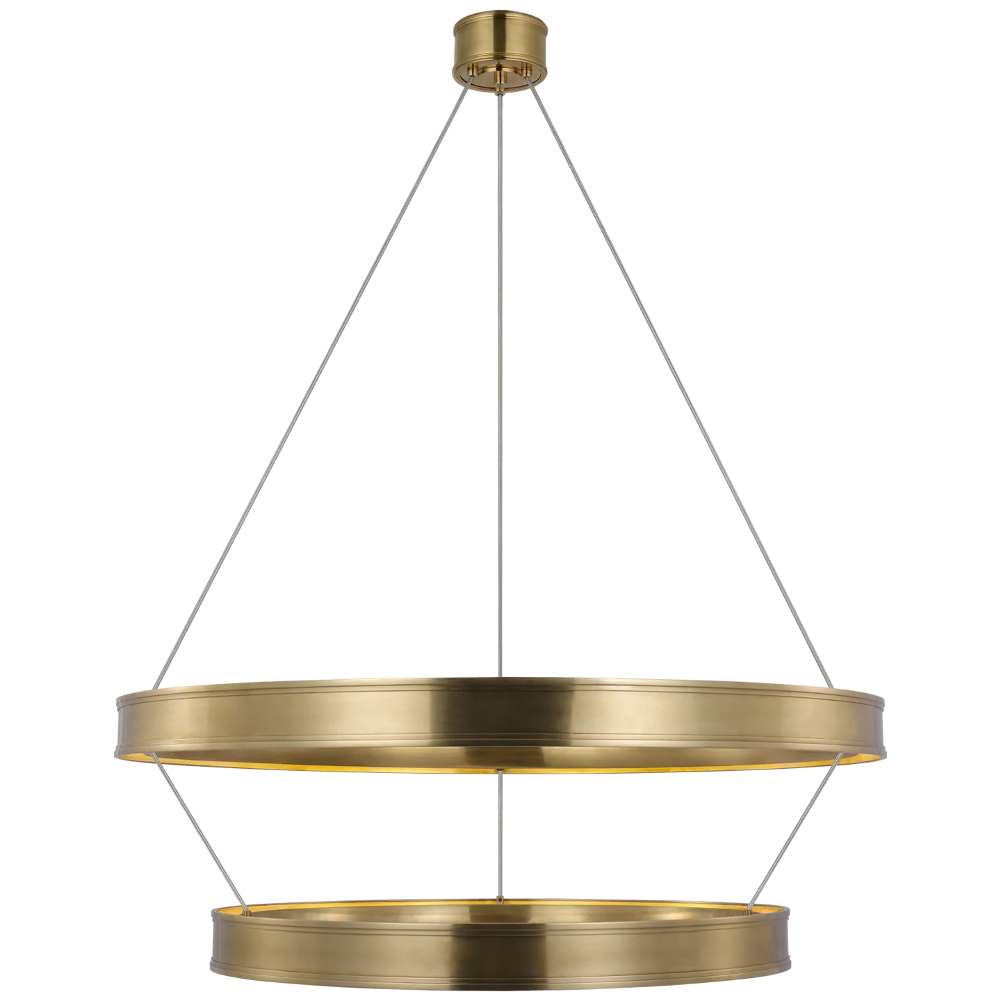 Connery 40" Two-Tier Ring Chandelier - Image 1