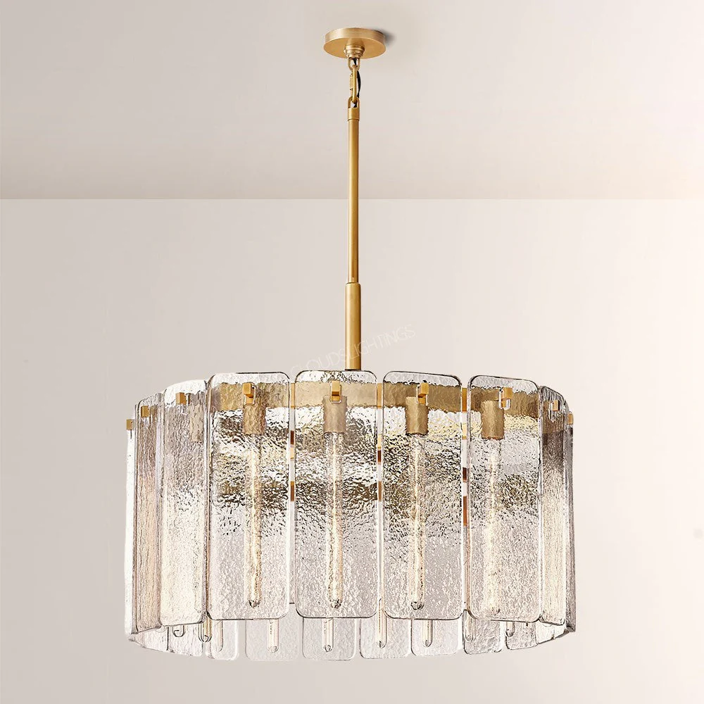 Belamet Glass Round Chandelier 36"D - Image 1
