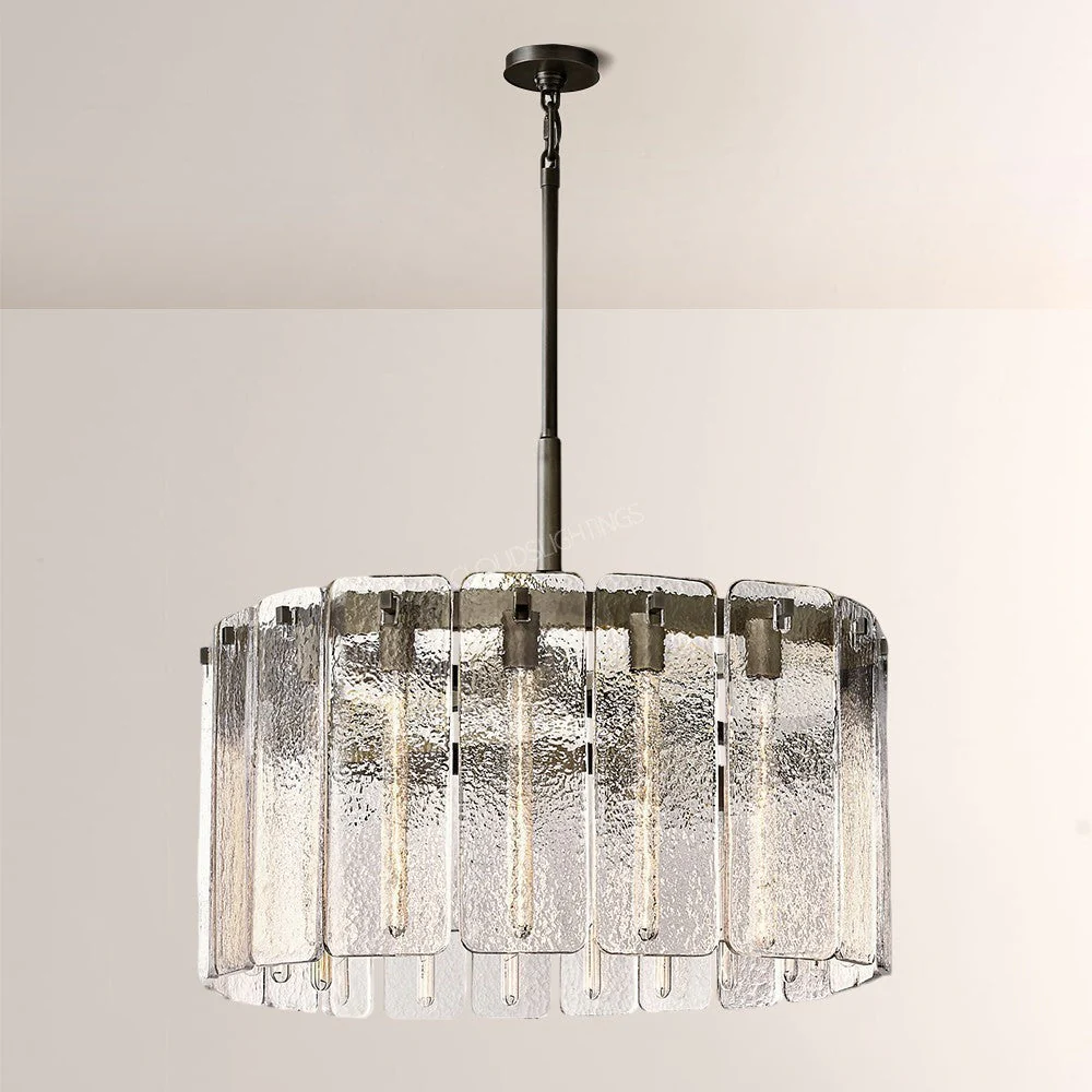 Belamet Glass Round Chandelier 36"D - Image 2