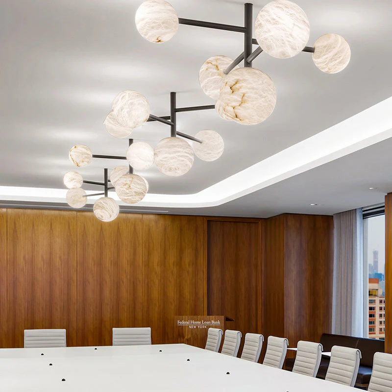 Alabaster Modern Artistic Chandelier Light - Image 1