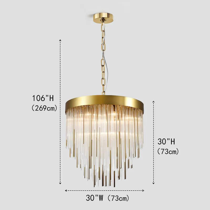Cascada Waterfall 12-Light Chandelier 30" - Image 1