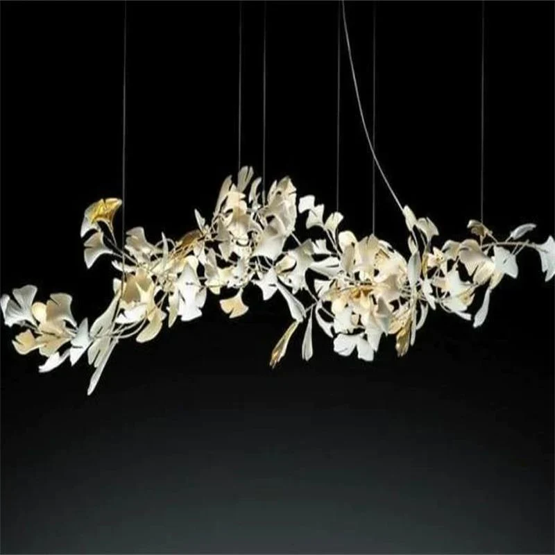 Ceramic Ginkgo Luxury Branch Chandelier - Image 1