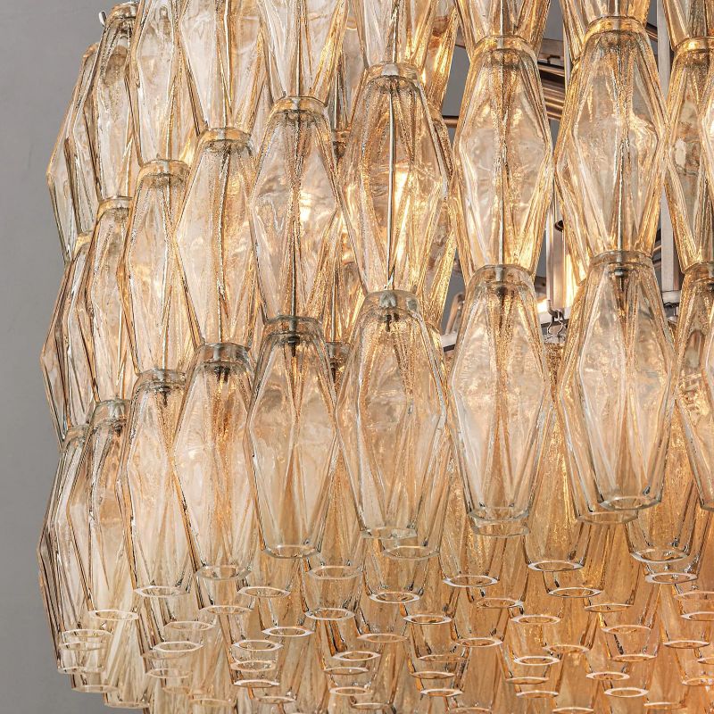 Tarin Clear Glass Round Chandelier 47" - Image 3