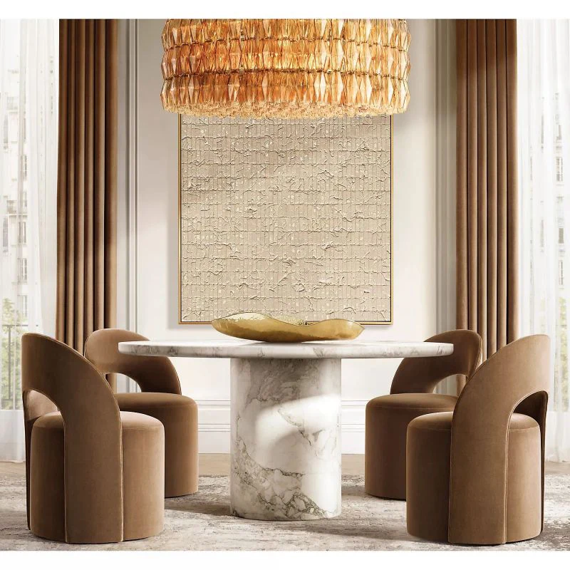 Chara Clear Glass Round Chandelier 62" - Image 3