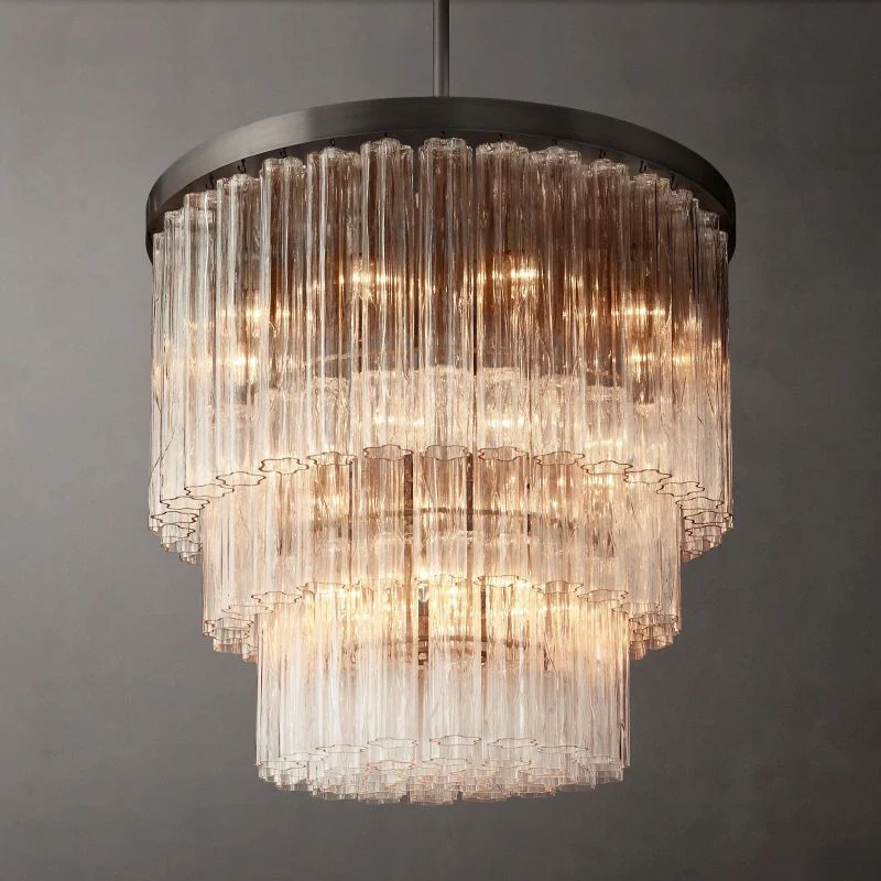 Chelor 3-Tier Round Chandelier 36” - Image 1