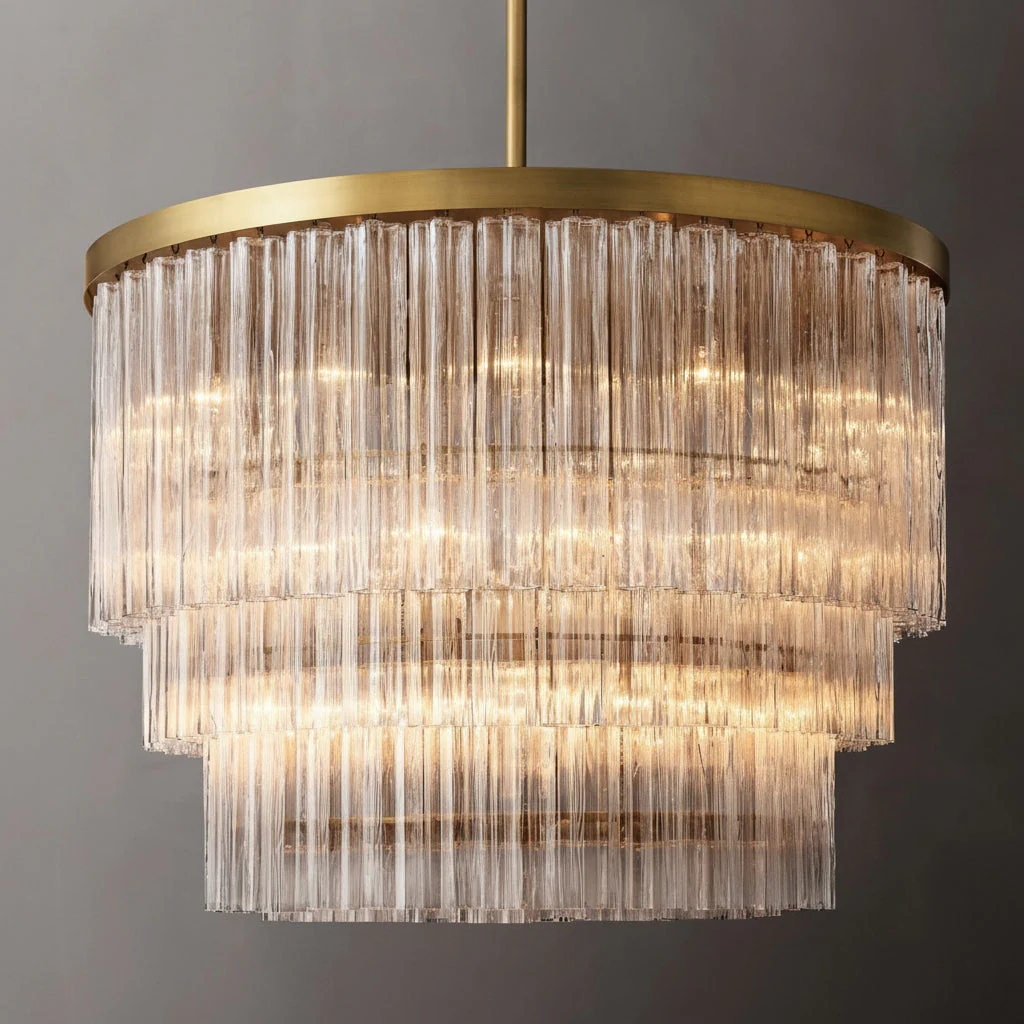 Chelor 3-Tier Round Chandelier 48â€� - Image 1