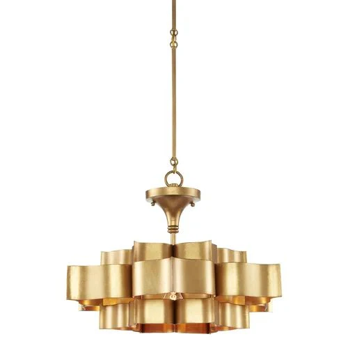 Classic Lotus 3 Tier 6 Light Chandelier - Image 1
